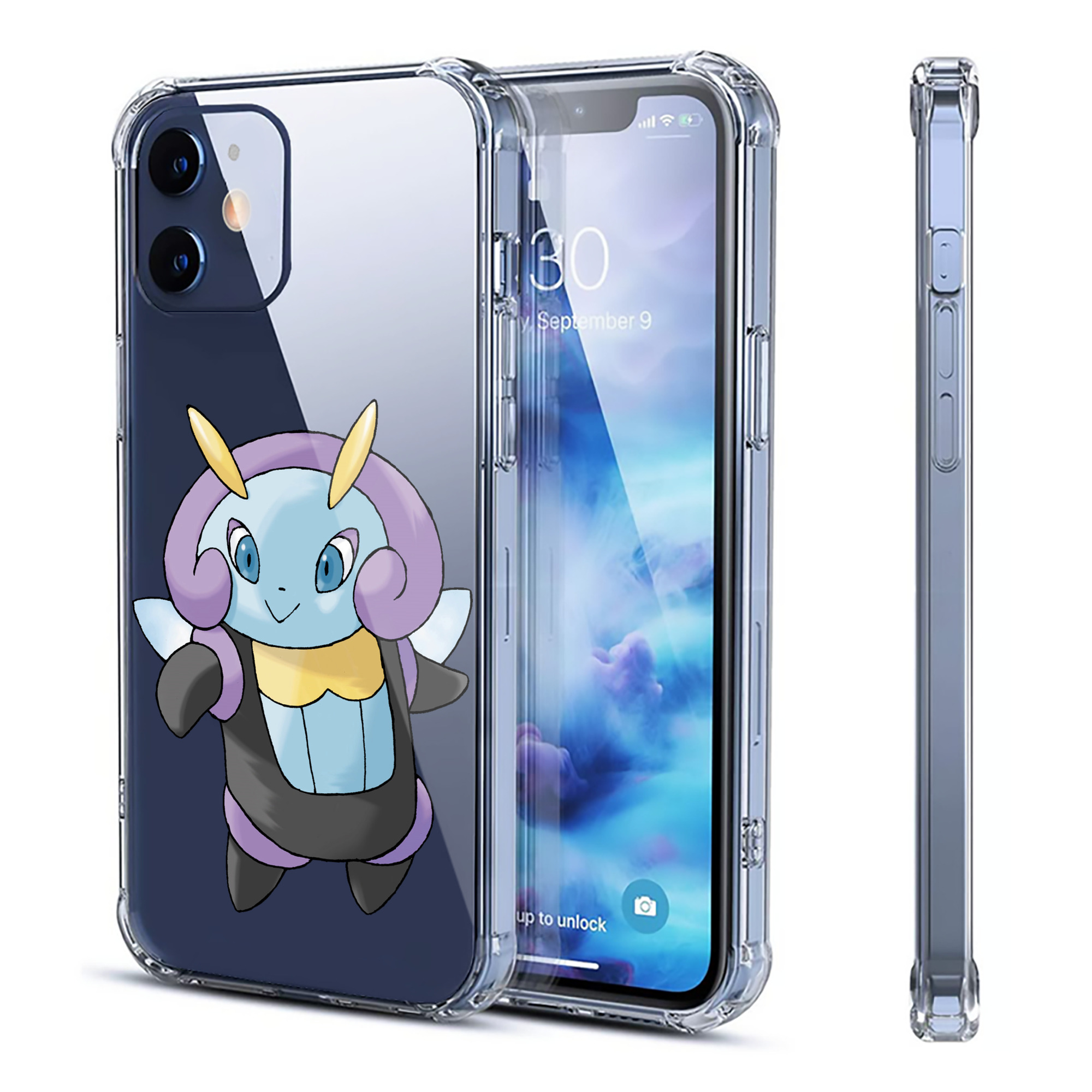 （画像用） ポケットモンスター Pokémon 【iPhone 12シリーズ対応】透明スマホケース（クリアソフトケース）